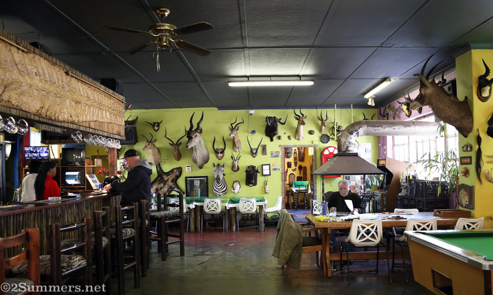 Inside the Zebra Inn