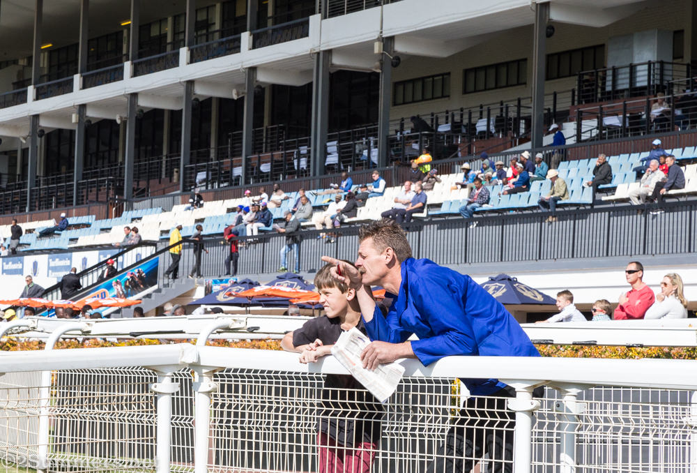 Father and son at the races
