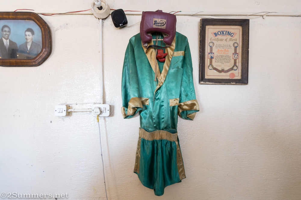 Boxing memorabilia in Jake Tuli’s house