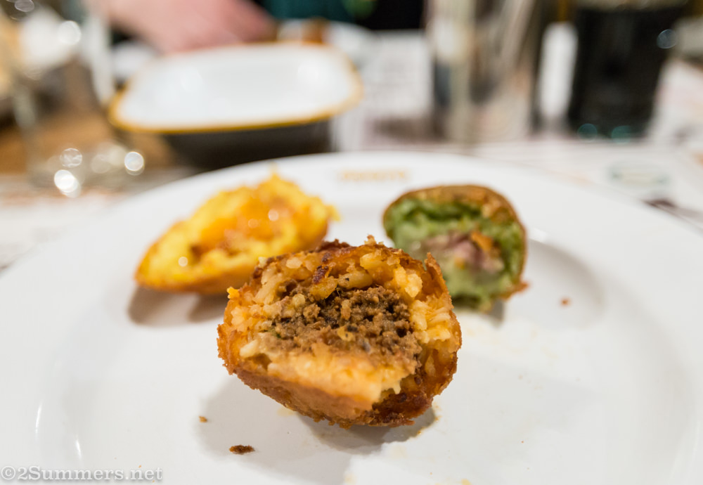 Rice croquettes at Rosto