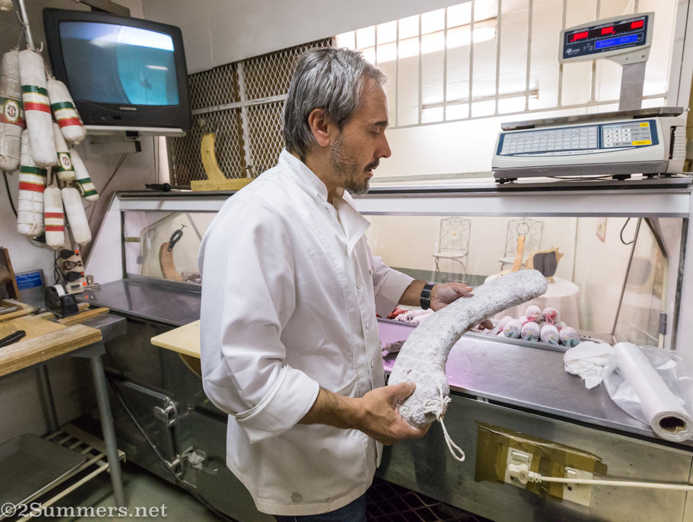 Nuno with another salami