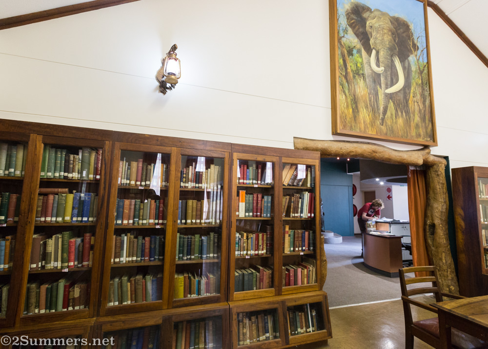 Library at Kruger National Park Museum in Skukuza