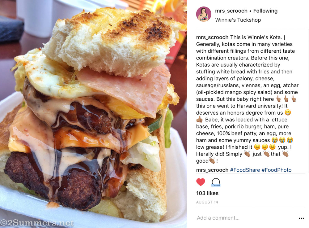 Nell’s kota from Winnie’s Tuckshop