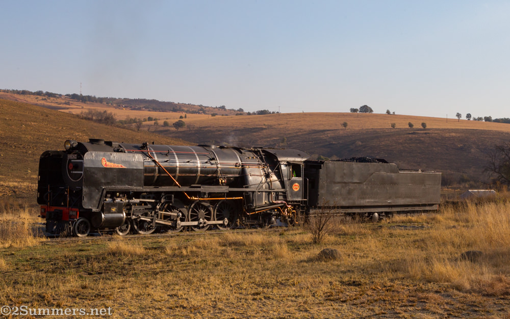 Steam locomotive in Magaliesburg