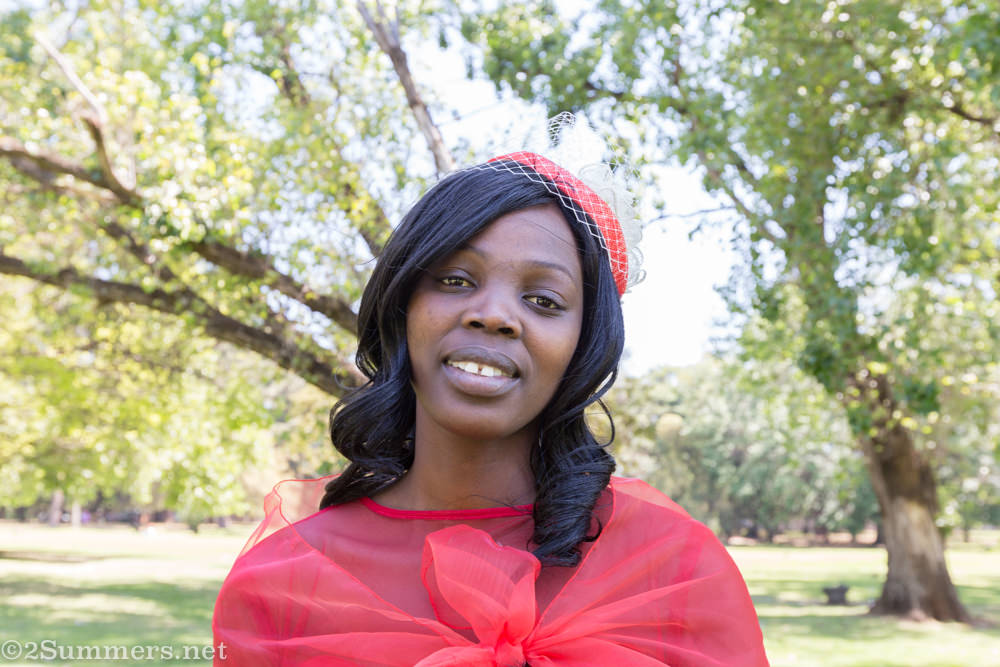Portrait of lady at Rhodes Park
