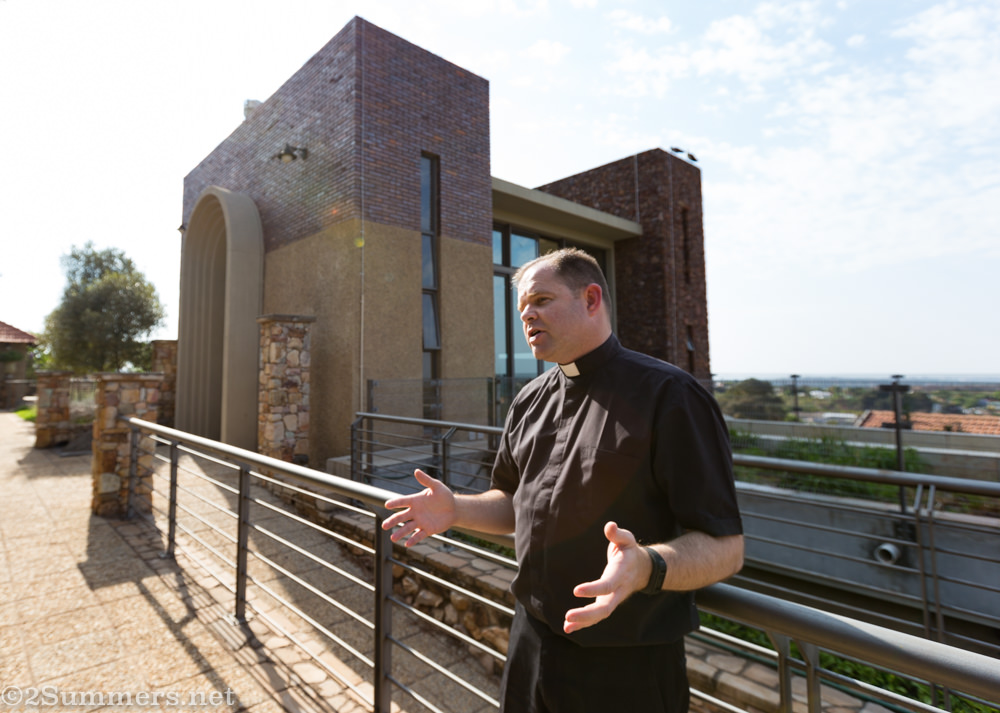 Father Russell at the Jesuit Institute South Africa