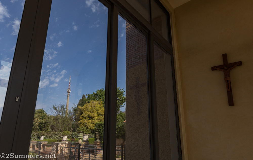 Side view from the Jesuit Institute chapel
