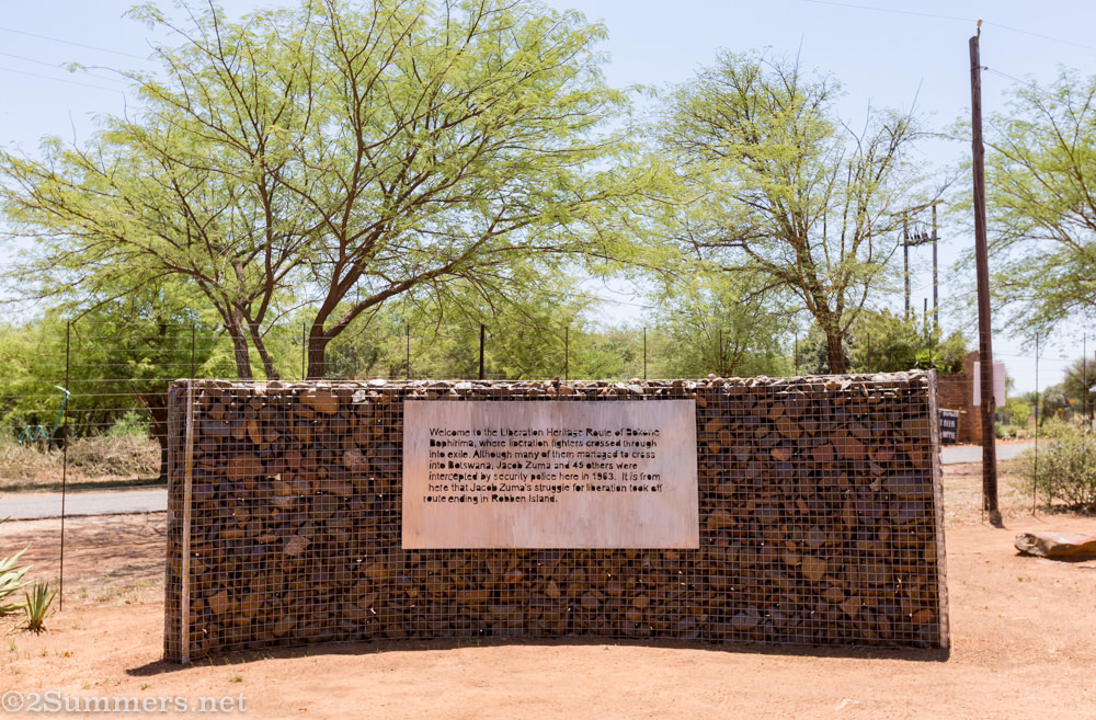 Placard at Zuma Site of Arrest