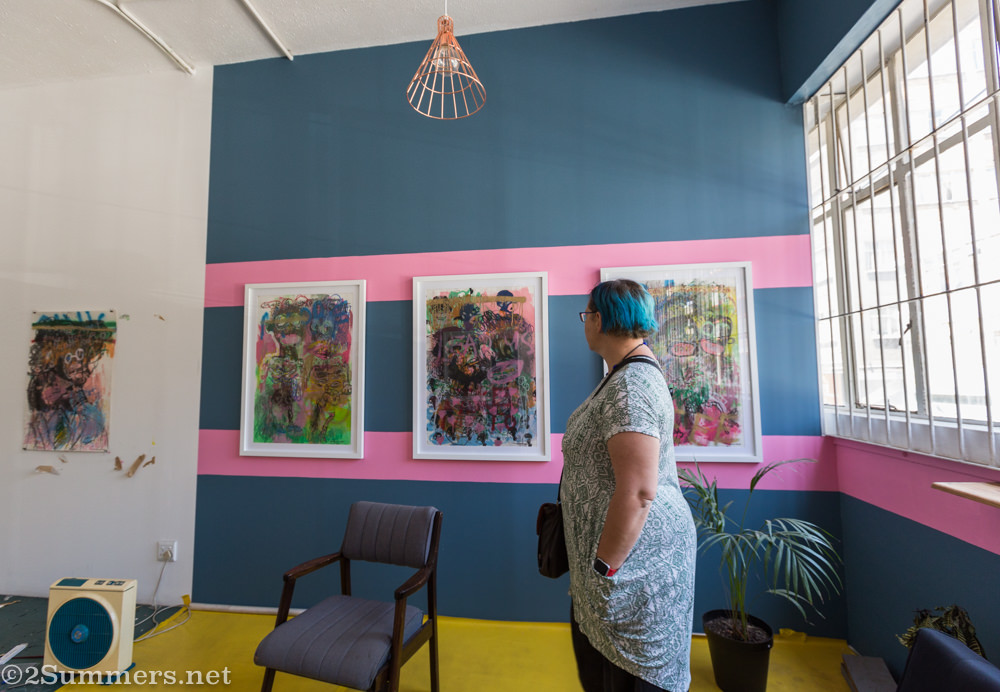 Fiver in Vusi Beauchamp’s studio