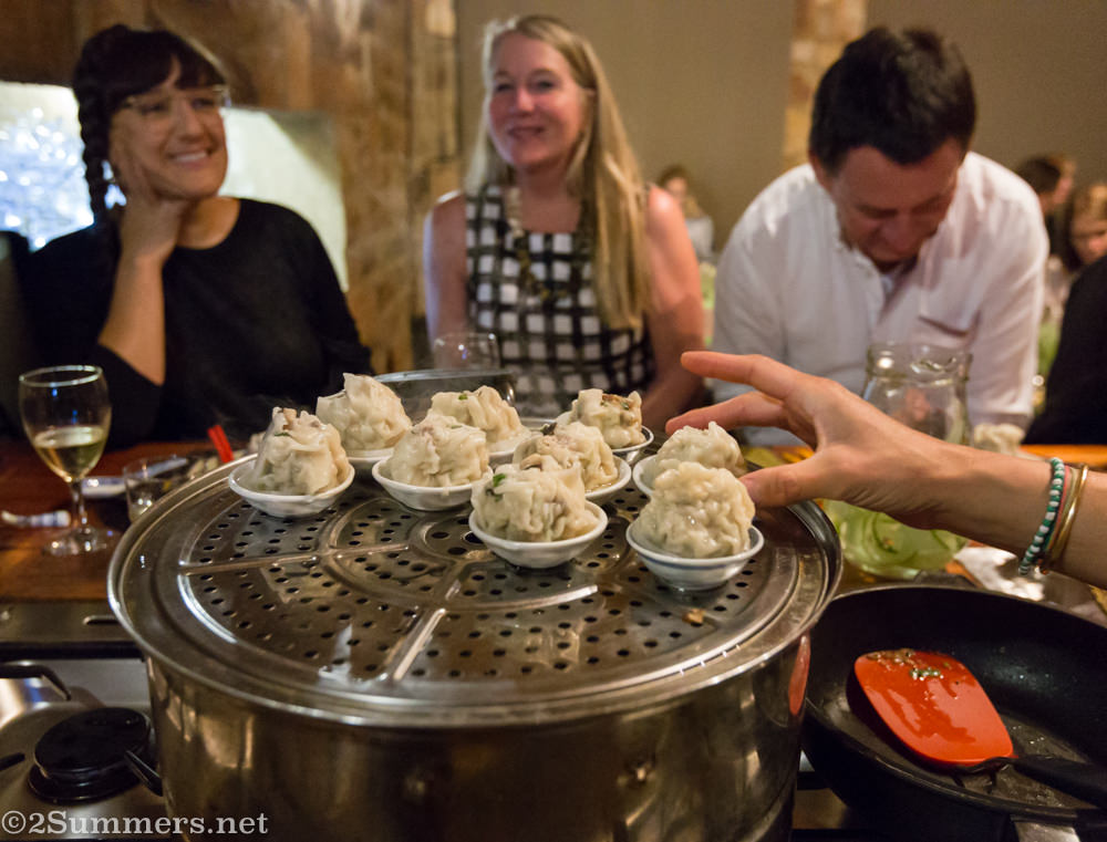 Dumplings served at Chez Fong