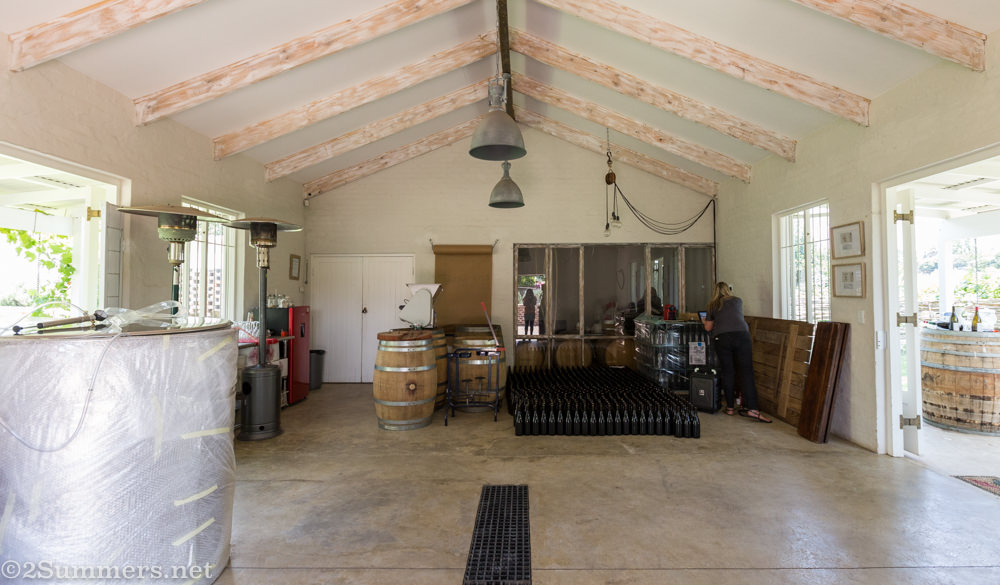 Inside Gerakaris winery