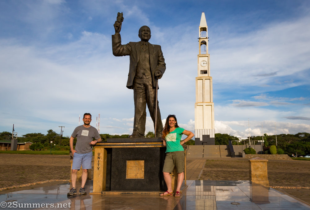 Heather and Bob with President Banda