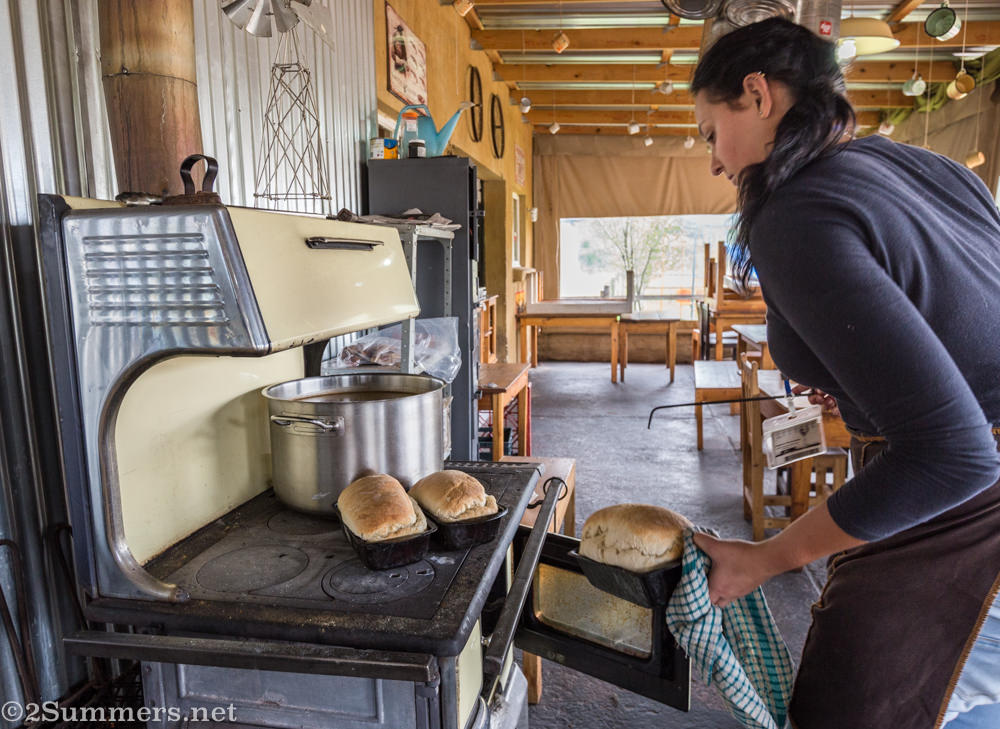 Homemade bread at Bergbron Plaaskombuis