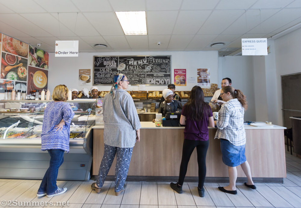Bagel Zone counter