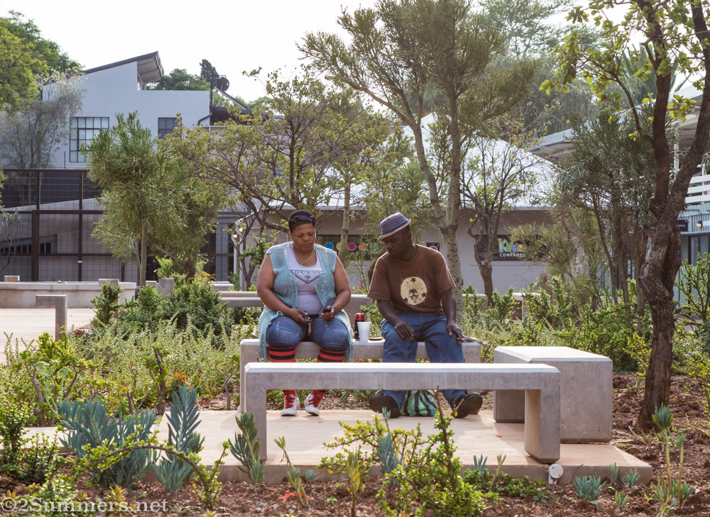 Sitting in 27 Boxes park