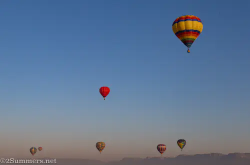 Hot air ballooning at Bill Harrops