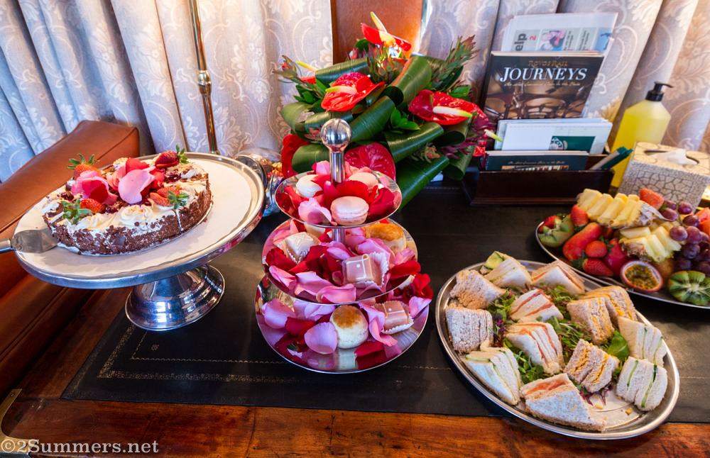Afternoon tea on Rovos