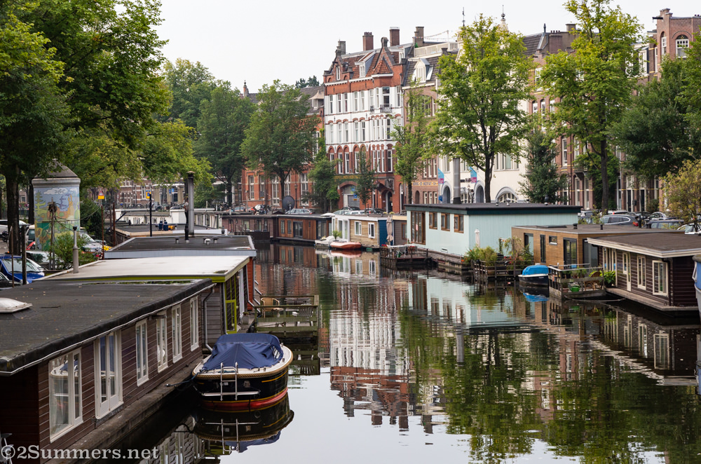 Canal life in Amsterdam