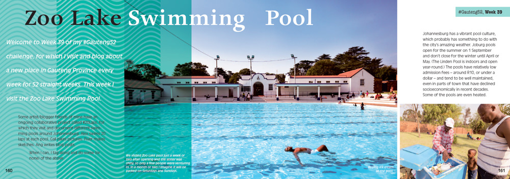 #Gauteng52 book sample page