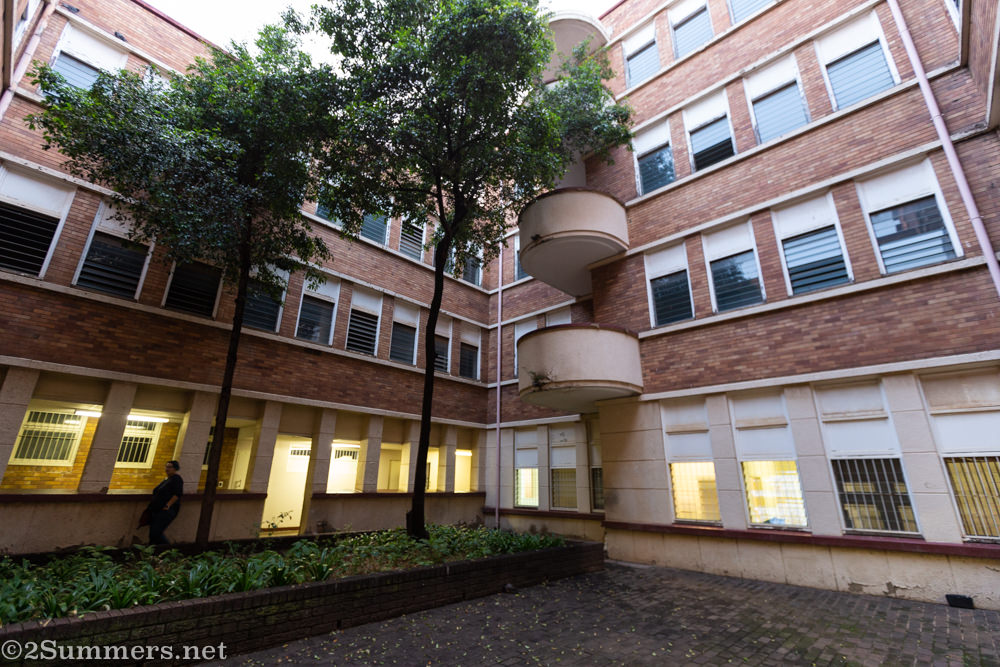 Interior courtyard at Transwerke