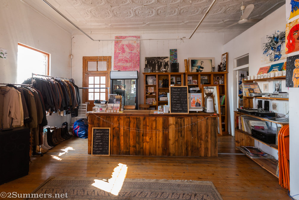 Inside the Moral Kiosk on 7th Street in Melville