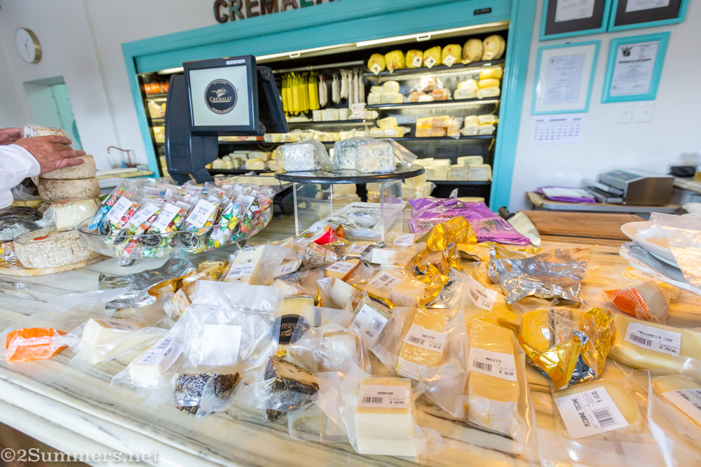 Cheese counter at Cremalat