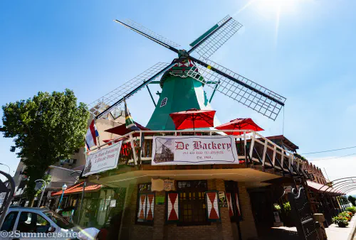 De Bakery windmill on Van Riebeek Avenue in Edenvale