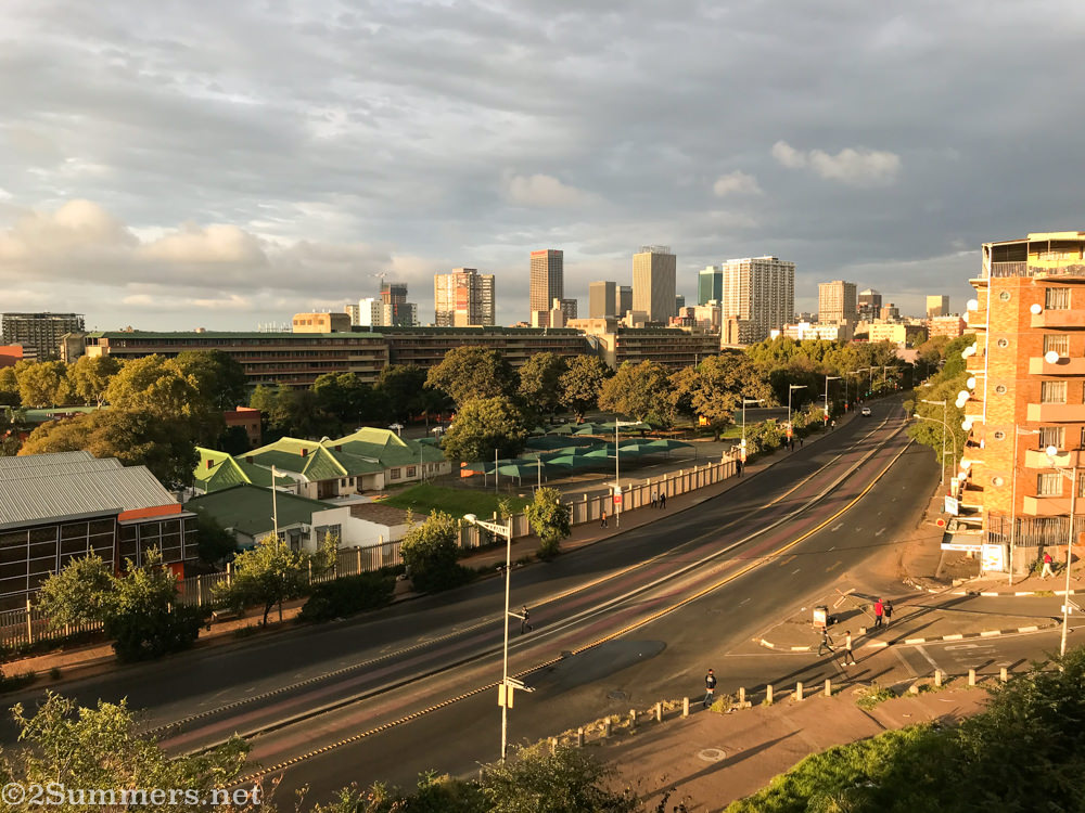 View of Berea looking down from the Ponte City parking lot.