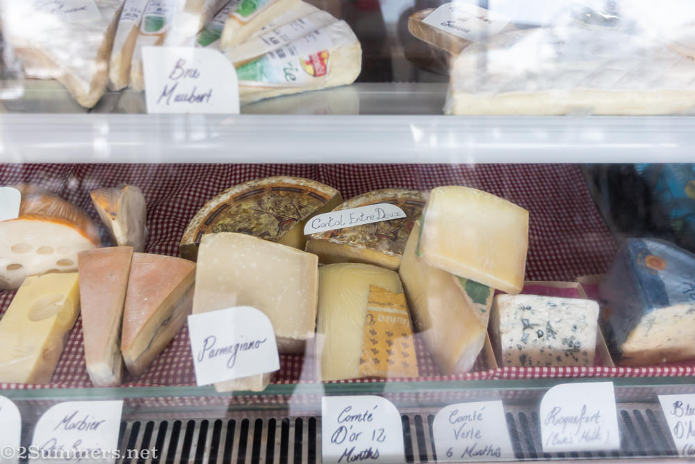Cheese counter at Patisserie de Paris