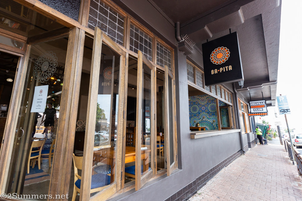 Outside Ba Pita on 7th Street in Melville