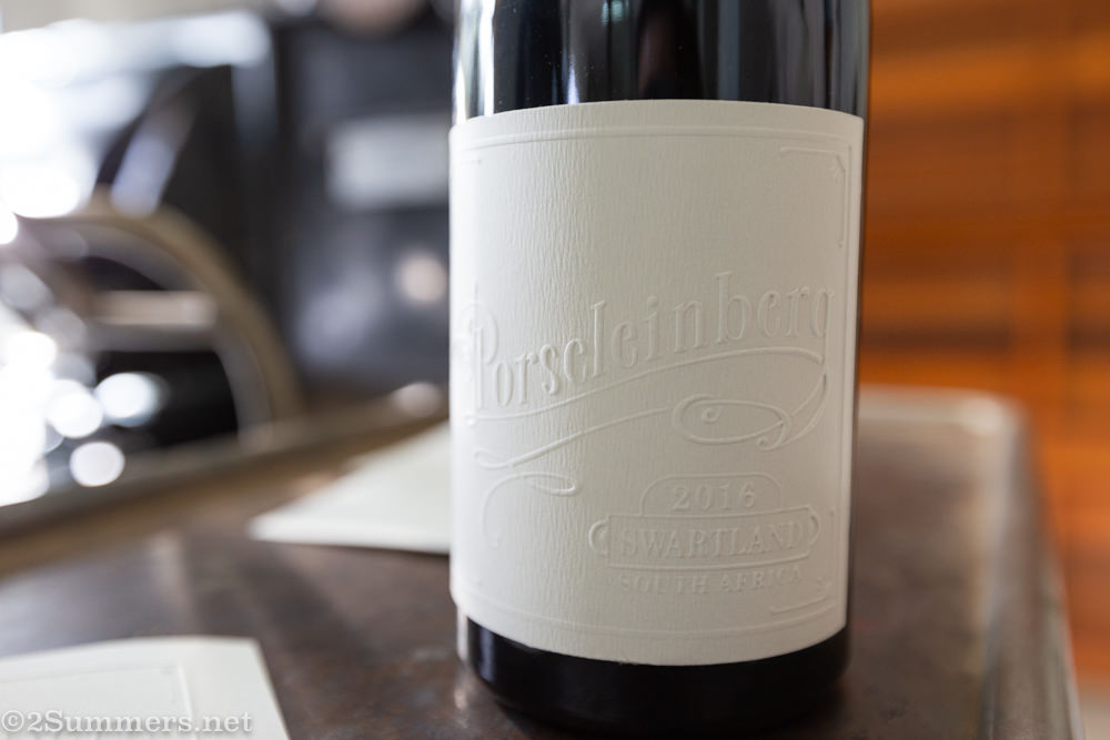 Porseleinberg wine label