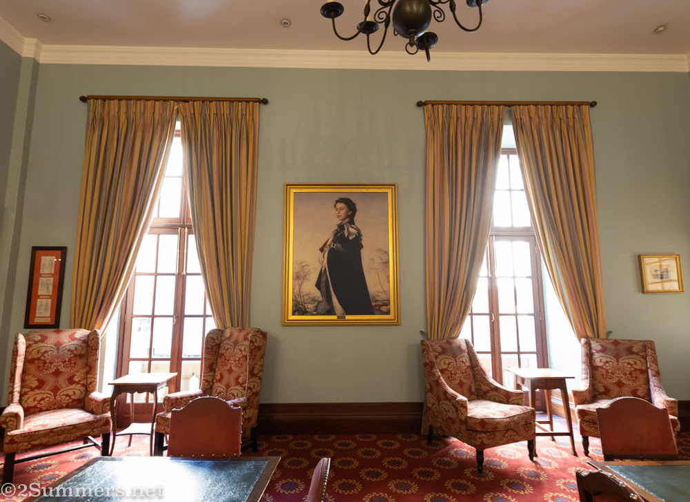 Portrait of Queen Elizabeth II in the Rand Club