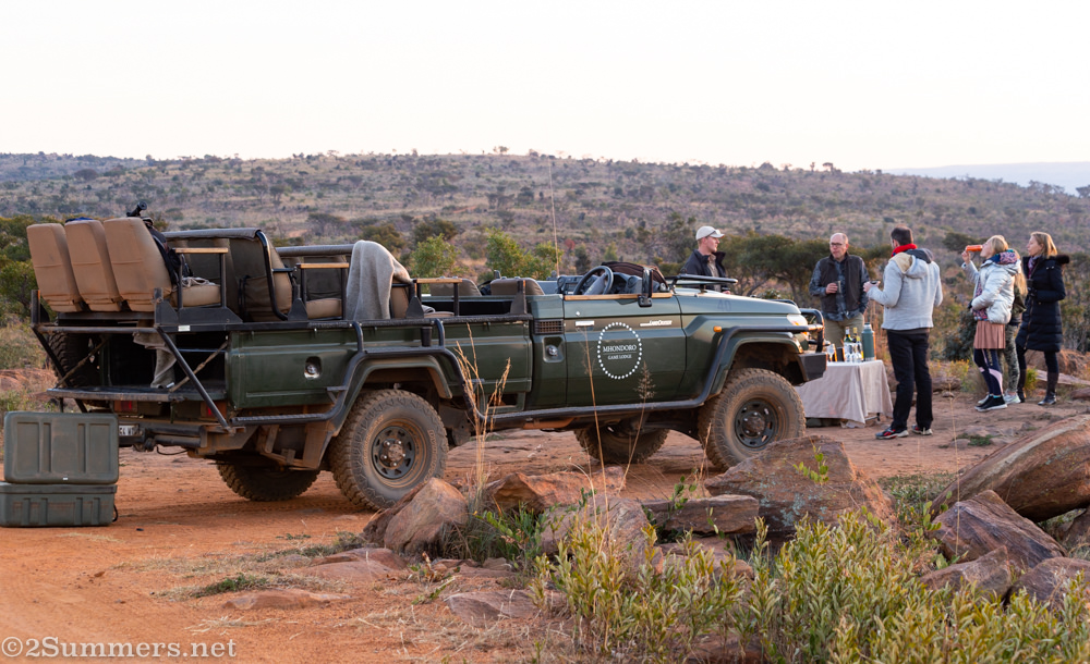 Game drive sundowners with Mhondoro