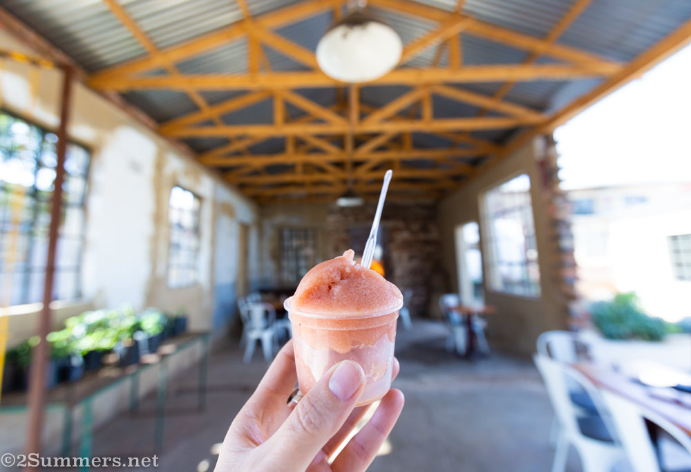 Sobae apple-cinnamon-pomegranate sorbet at Victoria Yards