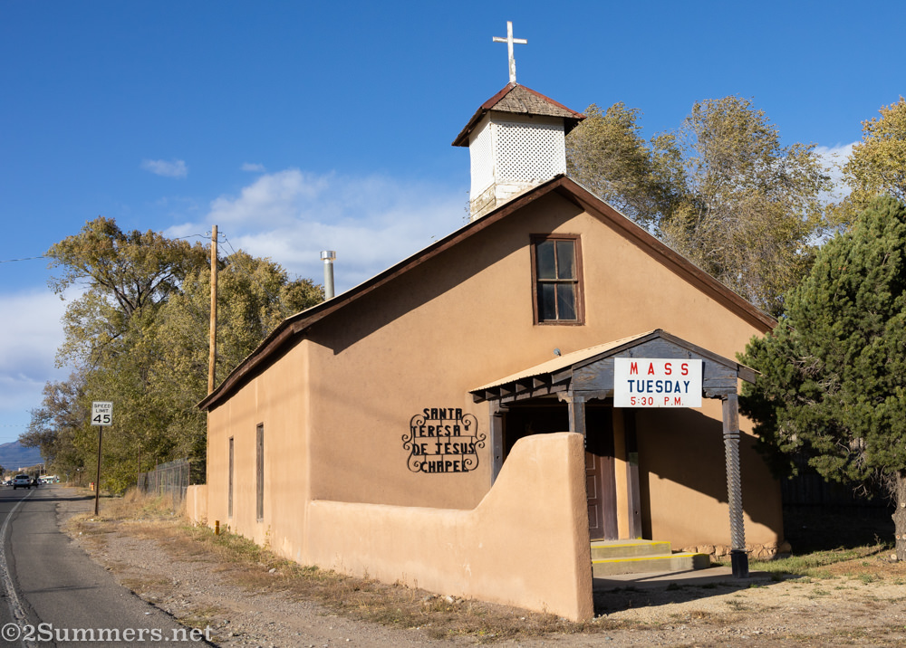 Adobe church in Taos