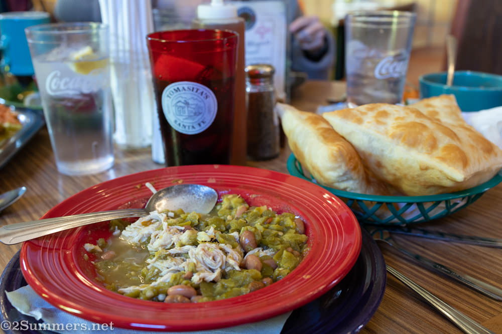 Green chili con carne