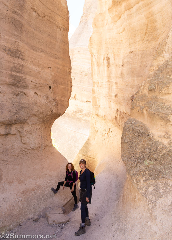 Slot canyon in Tent Rocks