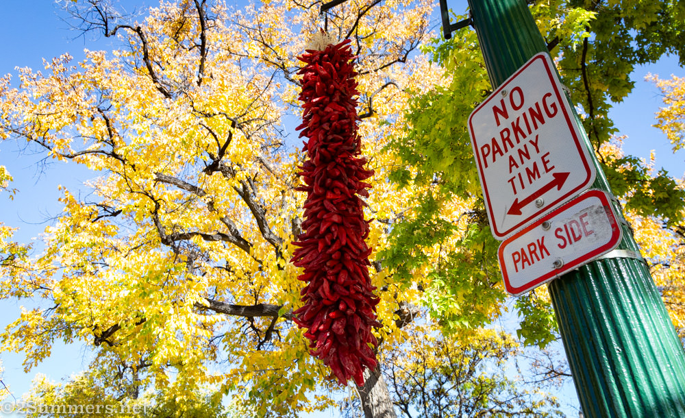 Chile garland in Santa Fe