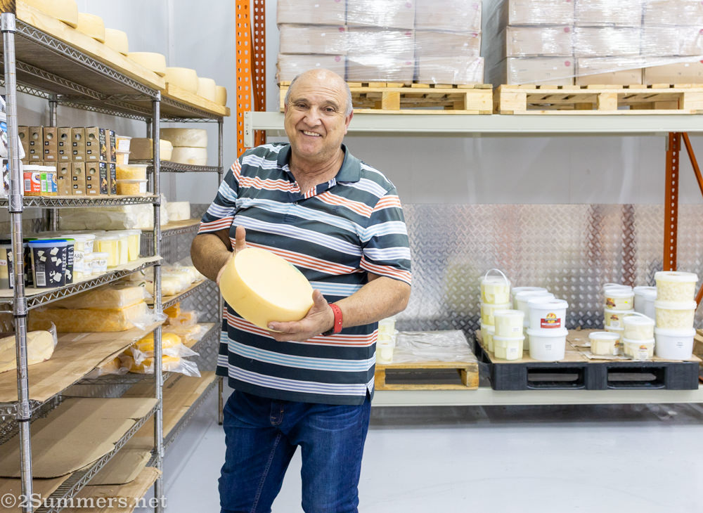 Steven Neofitou modeling cheese
