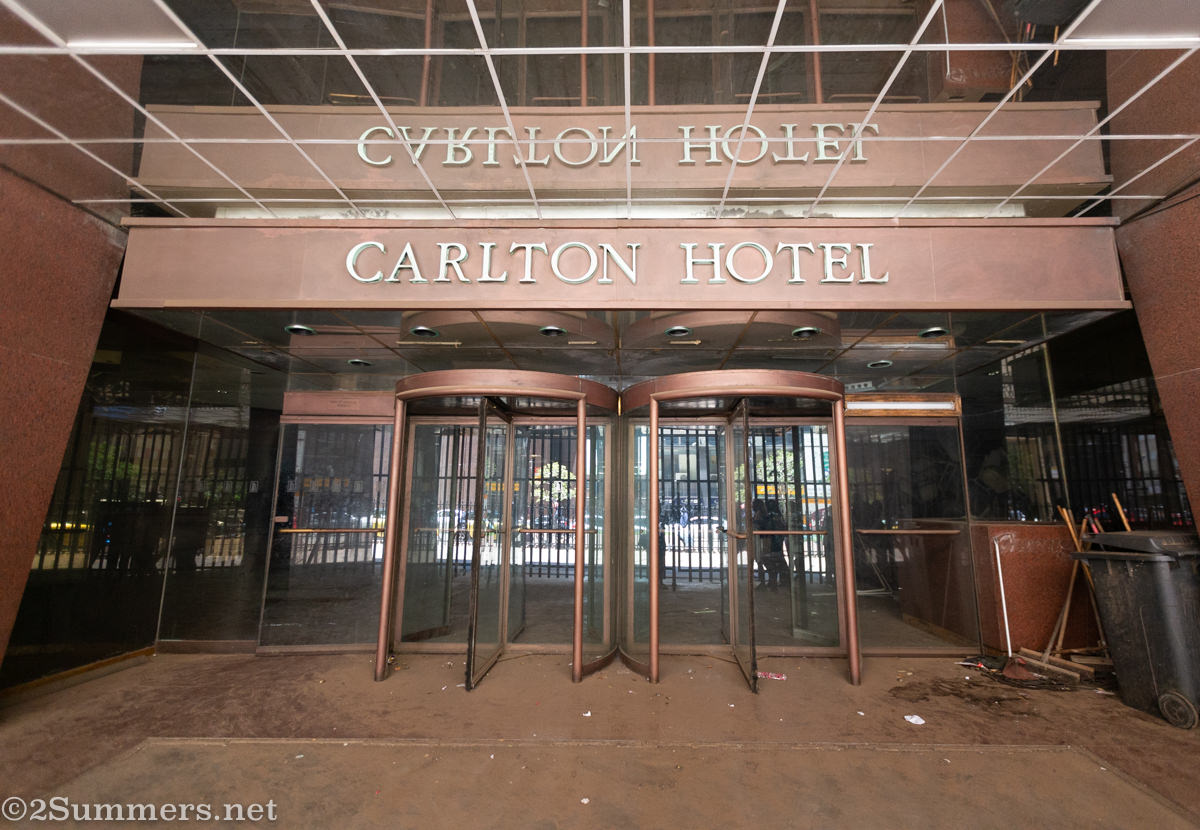 Entrance to the Carlton Hotel