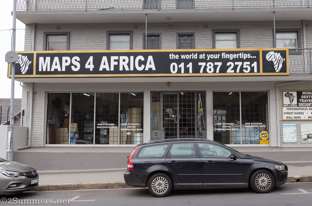 Maps 4 Africa shop on Jan Smuts Ave in Craighall