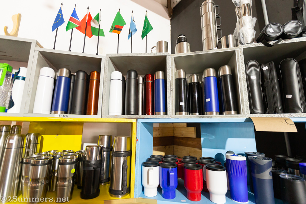 Upcycled water bottles