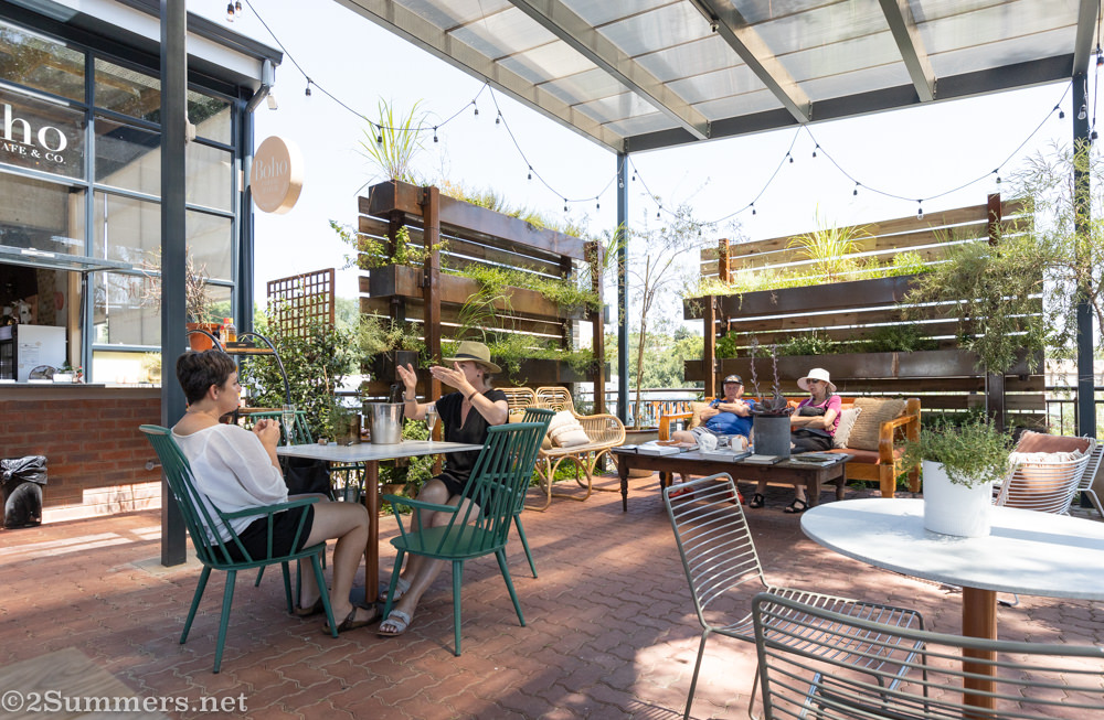 Boho Cafe courtyard