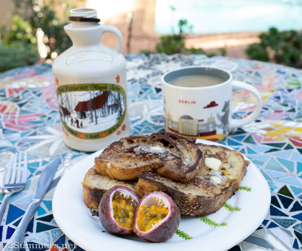 French toast breakfast on Easter