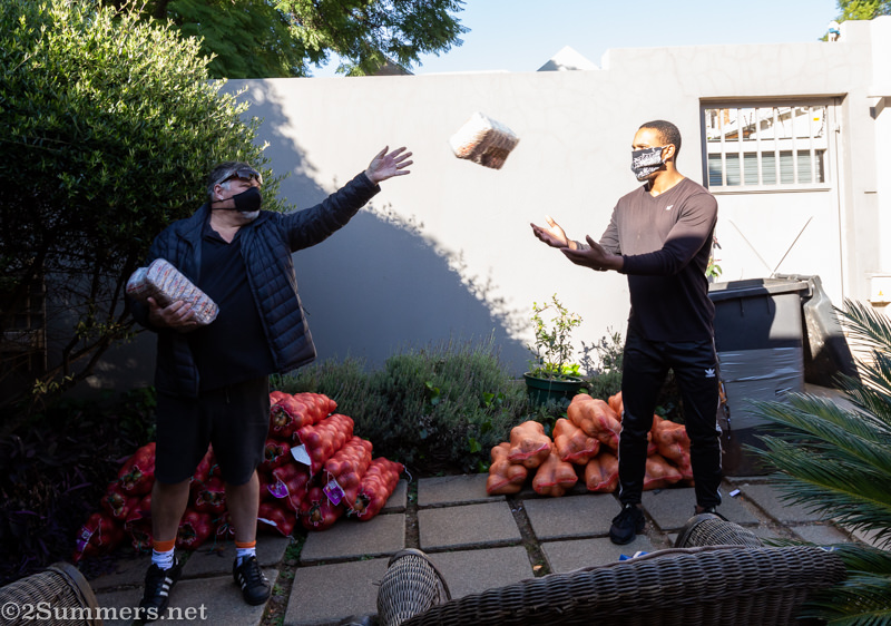Food-packing assembly line