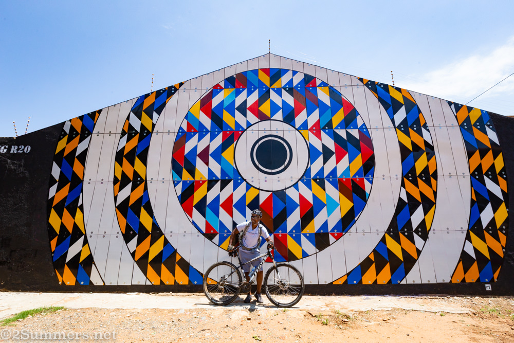 Kennedy Tembo on his cycling tour