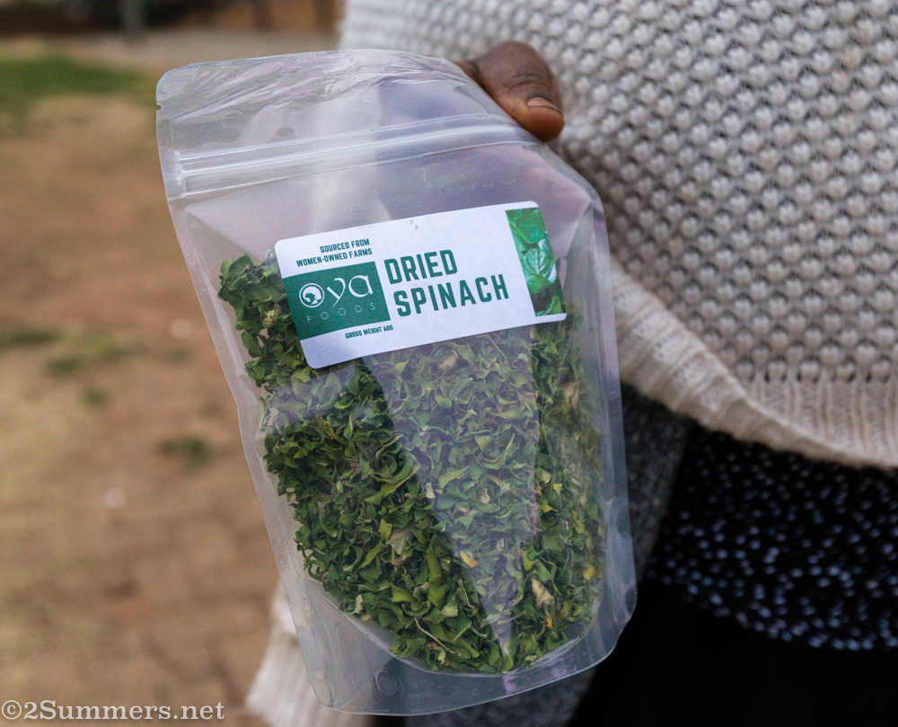 Dried spinach