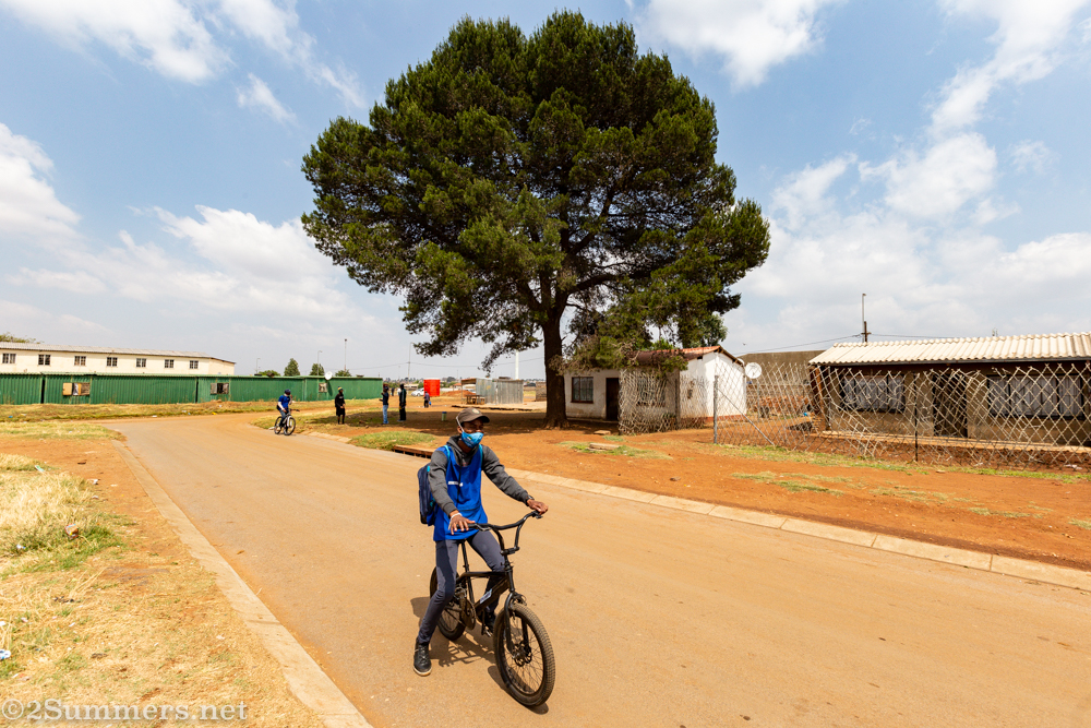Spaza Shop Tour bicycle escort in Katlehong