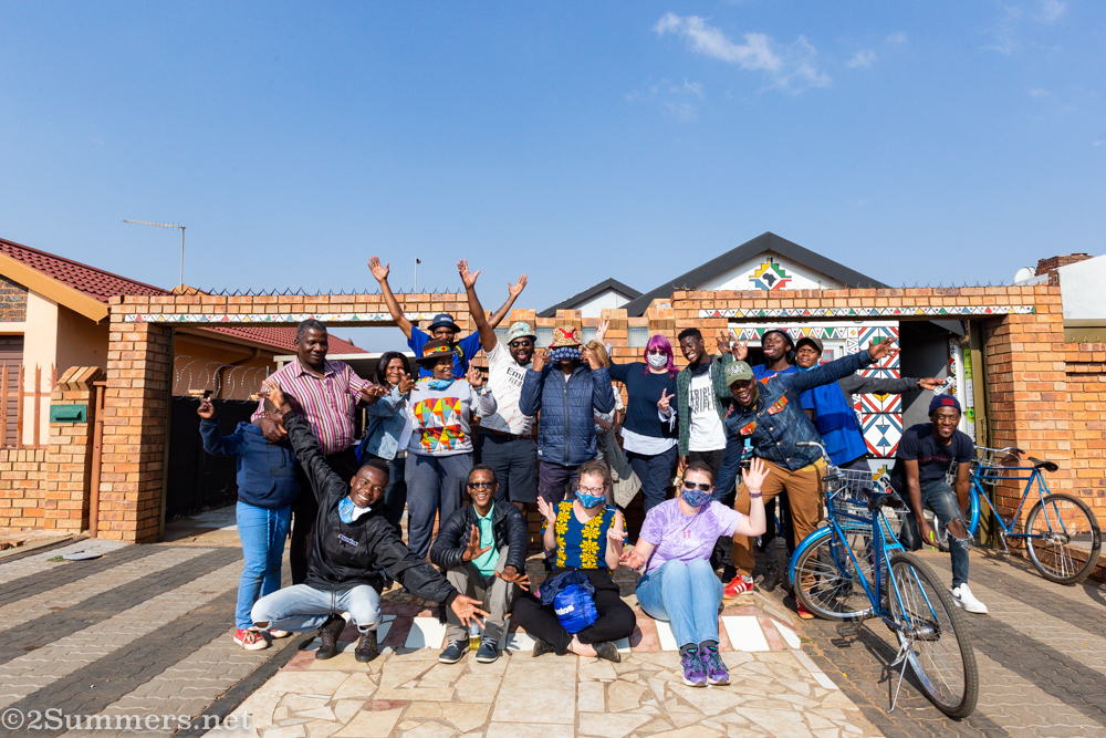 Group photo after the Spaza Shop Tour in Katlehong