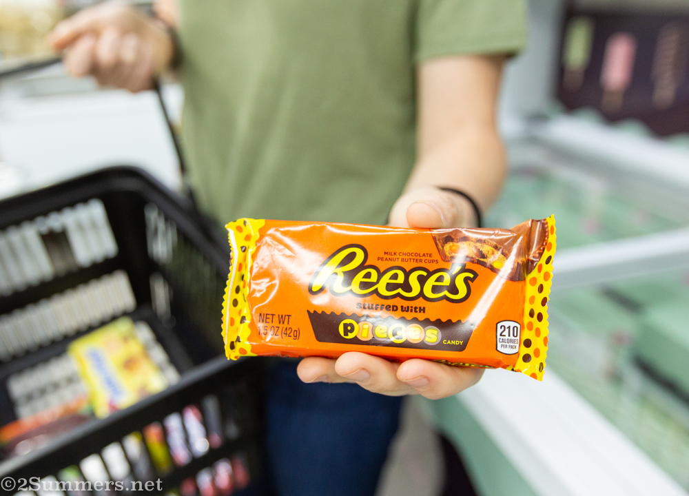 Interesting Reese’s Peanut Butter Cups with Reese’s pieces inside.
